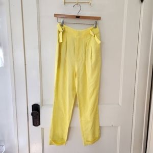 L'Academie Agnes yellow pants
